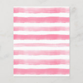 Budget Watermeloen Roze Baby shower Invitation (Achterkant)