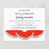 Budget Watermelon Familiereünie Uitnodiging (Voorkant)