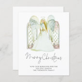 Budget Waterverf Angel Merry-kerstscript (Voorkant / Achterkant)