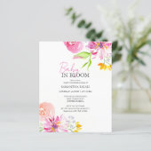 Budget Waterverf Baby shower Baby in bloei (Staand voorkant)