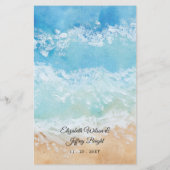 Budget Waterverf Beach Weddenschap (Achterkant)