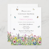 Budget Waterverf Bloemenkoppels Douche (Voorkant / Achterkant)