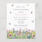 Budget Waterverf Bloemenkoppels Douche (Voorkant)