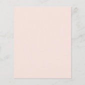 Budget Waterverf Bloemige Stofblauwe Blush Bruilof (Achterkant)