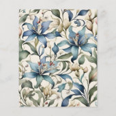 Budget Waterverf Bloemstuk William Morris Trouwfee (Achterkant)