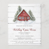 Budget Waterverf Cabin Holiday Open Huis Flyer (Voorkant)