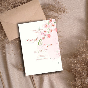 Budget waterverf Elegante botanische bruiloft Flyer