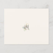 Budget Waterverf Eucalyptus Ecru Save the Date (Achterkant)