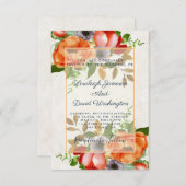 Budget Waterverf florale bruiloft uitnodiging (Voorkant / Achterkant)