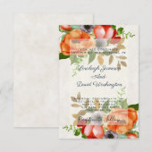 Budget Waterverf florale bruiloft uitnodiging (Voorkant / Achterkant)