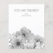 Budget  Waterverf Florals Moederdag Card (Achterkant)