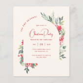 Budget Waterverf Foliage Arch Kerstfeest (Voorkant)