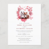 Budget Waterverf Fox paar bruiloft (Voorkant)