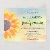 Budget Waterverf Gezinshereniging Uitnodiging (Voorkant)