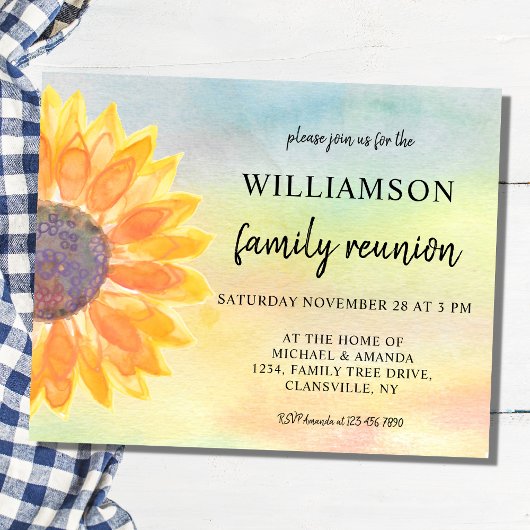 Budget Waterverf Gezinshereniging Uitnodiging