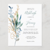 Budget Waterverf Gold Eucalyptus Weddenschap Uitno (Voorkant)