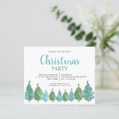 Budget Waterverf kerstboomfeest (Staand voorkant)