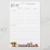 Budget Waterverf Keukenplank gebruiksvoorwerpen Re Flyer (Voorkant)