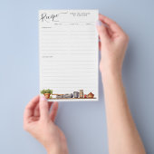 Budget Waterverf Keukenplank gebruiksvoorwerpen Re Flyer (Hand)