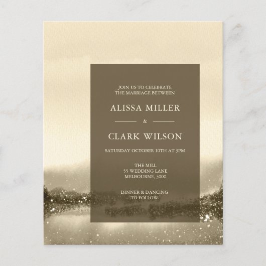 BUDGET Waterverf Landscape Weddenschap (Voorkant)