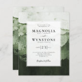 Budget Waterverf Mountains Weddenschap (Voorkant / Achterkant)