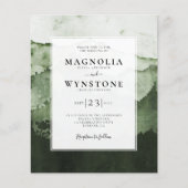 Budget Waterverf Mountains Weddenschap (Voorkant)