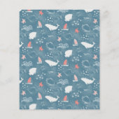 Budget Waterverf Onder de Zee Baby Girl Shower (Achterkant)