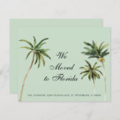 Budget Waterverf Palm Trees Moving Aankondiging (Voorkant / Achterkant)