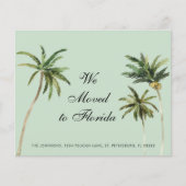 Budget Waterverf Palm Trees Moving Aankondiging (Voorkant)
