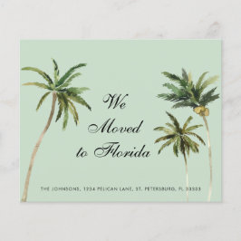 Budget Waterverf Palm Trees Moving Aankondiging