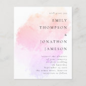 Budget Waterverf Pink Coral Weddenschap (Voorkant)