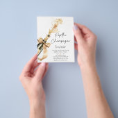 Budget Waterverf Pop Het Champagne Vrijgezellenfee Flyer (Hand)