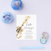 Budget Waterverf Pop Het Champagne Vrijgezellenfee Flyer (Enkel)