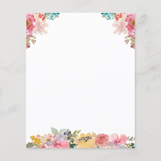 Budget Waterverf Religieuze Pasen Brunch Egg Hunt (Achterkant)