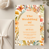 Budget Waterverf Roze Sinaasappel Wildflowers Brui