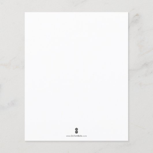 Budget Waterverf Taco Over Baby shower Flyer (Achterkant)