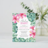 Budget Waterverf Tropisch Zomer Baby shower (Staand voorkant)