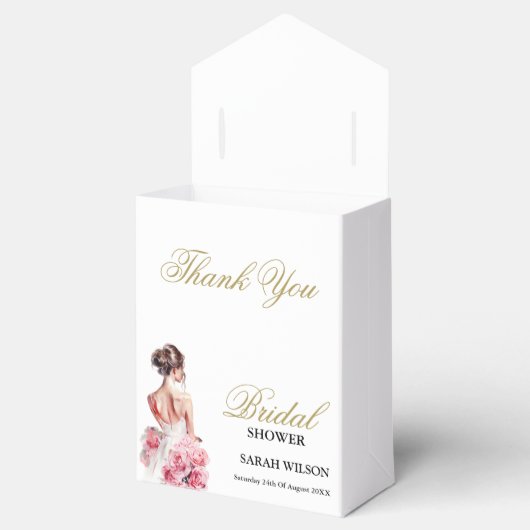 Budget Waterverf Trouwjurk Vrijgezellenfeest Bedankdoosjes (Geopend)