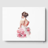 Budget Waterverf Trouwjurk Vrijgezellenfeest Gastenboek (Achterkant)