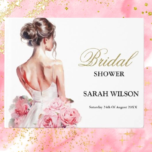 Budget Waterverf Trouwjurk Vrijgezellenfeest Gastenboek