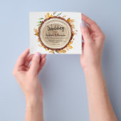 Budget/waterverf/trouwuitnodiging. Uitnodiging Flyer (Hand)