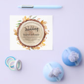 Budget/waterverf/trouwuitnodiging. Uitnodiging Flyer (Enkel)