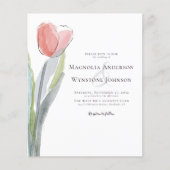 Budget Waterverf Tulip Weddenschap (Voorkant)