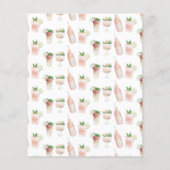 budget waterverf uitnodiging van bachelorette flyer (Achterkant)