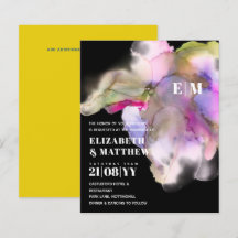 BUDGET Waterverf Weddenschap Abstract Paars grijs