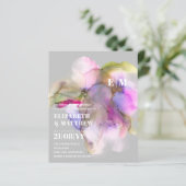 BUDGET Waterverf Weddenschap Abstract Paars grijs (Staand voorkant)