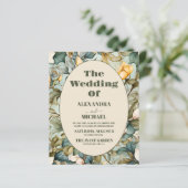 Budget Waterverf White Lily Art Nouveau Bruiloft (Staand voorkant)