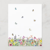 Budget Waterverf Wildflower Bruiloft (Achterkant)