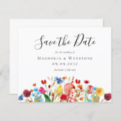 BUDGET Waterverf Wildflower Weddenschap sparen de  (Voorkant / Achterkant)