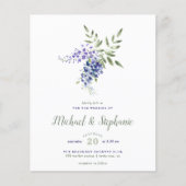 Budget Waterverf Wisteria Bouquet Wedding (Voorkant)